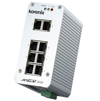 Комутатор Ethernet 8-портовий промисловий Korenix JetNet 3008