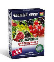 Удобрение для плодовых и ягодных кустарников Чистый лист 300г