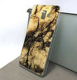 Чохол для Samsung j6 Plus 2018, j610 накладка на бампер протиударний Marble TPU Case