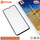 Захисне Full Glue скло Mocolo OnePlus 6T (Black) - 5D Повна поклейка, фото 2