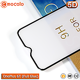 Захисне Full Glue скло Mocolo OnePlus 6T (Black) - 5D Повна поклейка, фото 3