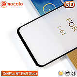 Захисне Full Glue скло Mocolo OnePlus 6T (Black) - 5D Повна поклейка, фото 4
