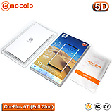 Захисне Full Glue скло Mocolo OnePlus 6T (Black) - 5D Повна поклейка, фото 6