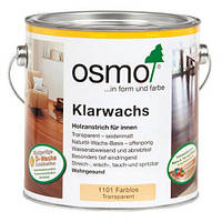 Масло для твёрдых пород дерева Osmo Klarwachs, 1101 бесцветное 0,125 л