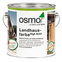 Непрозора фарба для дерев'яних фасадів Osmo Landhausfarbe 2101 біла 0,75 л