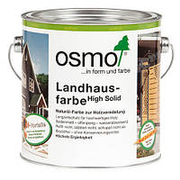 Непрозрачная краска для деревянных фасадов Osmo Landhausfarbe 2203 желтая ель 2,5 л