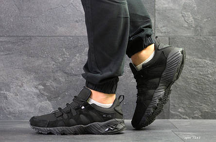 Чоловічі кросівки Asics,замшеві,чорні 45,46 р, фото 2