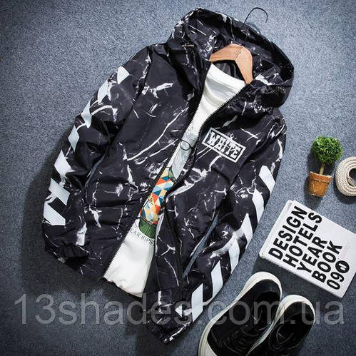 Купить Ветровка Off White 13 ,чёрная, цена 1725 ₴ — Prom.ua (ID#883113689)