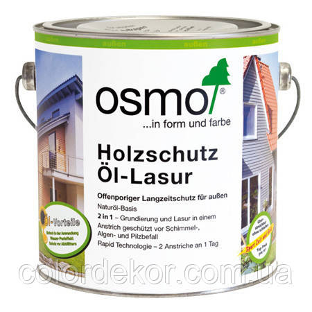 Защитное масло-лазурь для древесины Osmo Holzschutz Öl-Lasur 700 сосна 0,75 л - фото 1 - id-p883114815