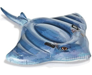 Дитячий надувний плотик для катання Intex 57550 «Скат», 188 × 145 см