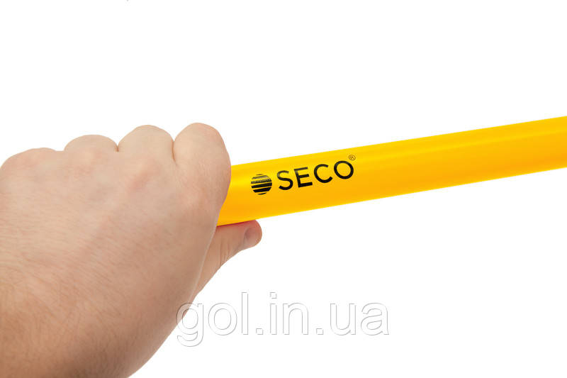 Палиця для гімнастики SECO 1 м колір: жовтий набір (10 шт.)