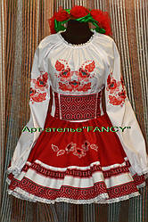 Вышитое платье для девочки 1