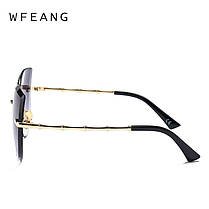 Сонцезахисні окуляри жіночі сірий колір, sun glasses, фото 2