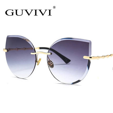 Сонцезахисні окуляри жіночі сірий колір, sun glasses, фото 2