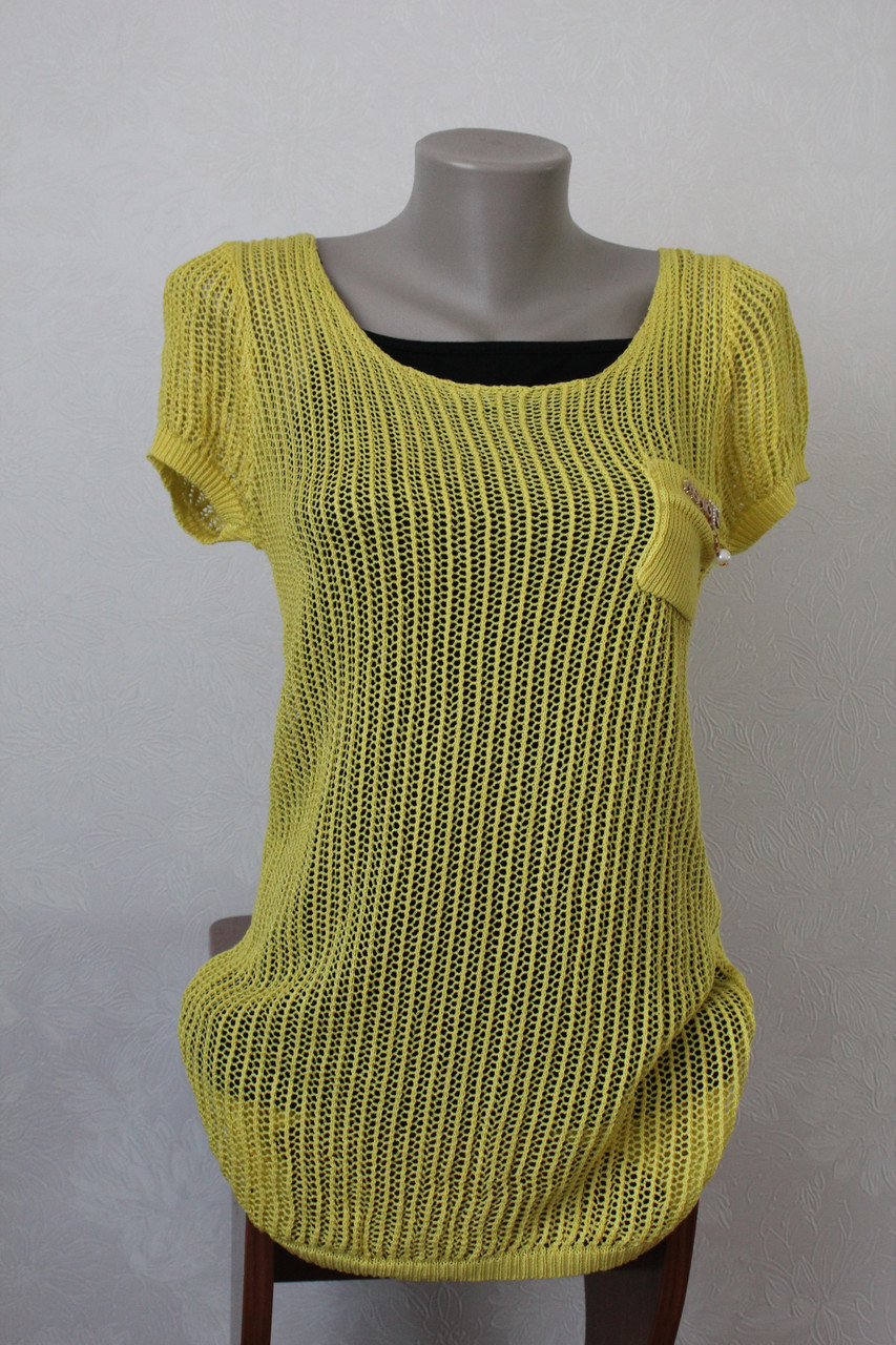 Ажурна кофточка з маєчкою, фото 1