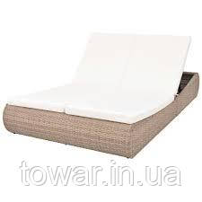 Шезлонг лежак для двох 42887 vidaXL