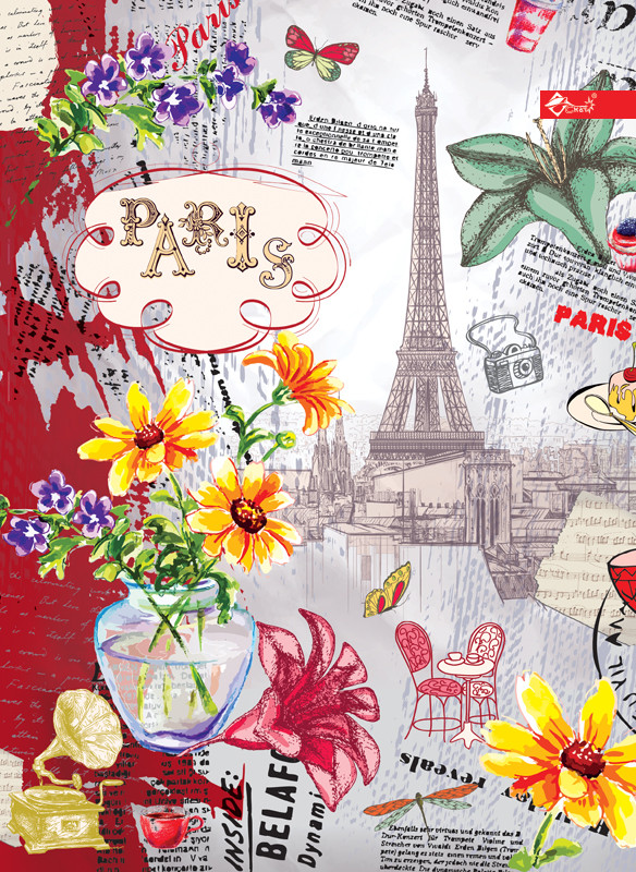 Блокнот А4 192 л. карта