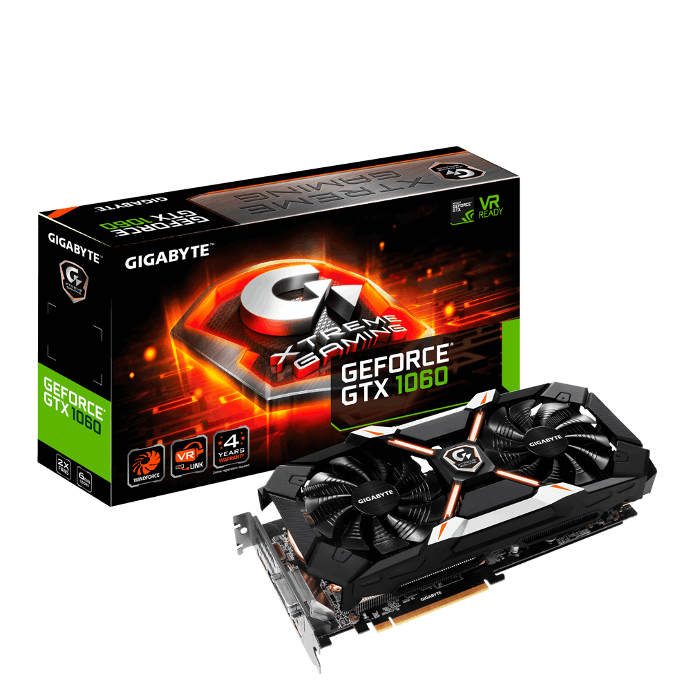 Відеокарта GigaByte GeForce GTX1060 Xtreme Gaming (GV-N1060XTREME-6GD)