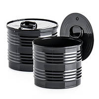 БАНКА ПЛАСТИКОВА ЧОРНА З КРИШКОЮ 70мл. УП. 20 ШТУК