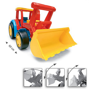 Машинка Трактор Гігант з Ківшем Wader 66000, фото 2