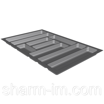 Лоток для столових приборів Standart 800 мм Сірий 730x480x42 мм, фото 4