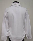 Біла блуза для дівчаток на блискавці 110,128,134,140 зросту, фото 3