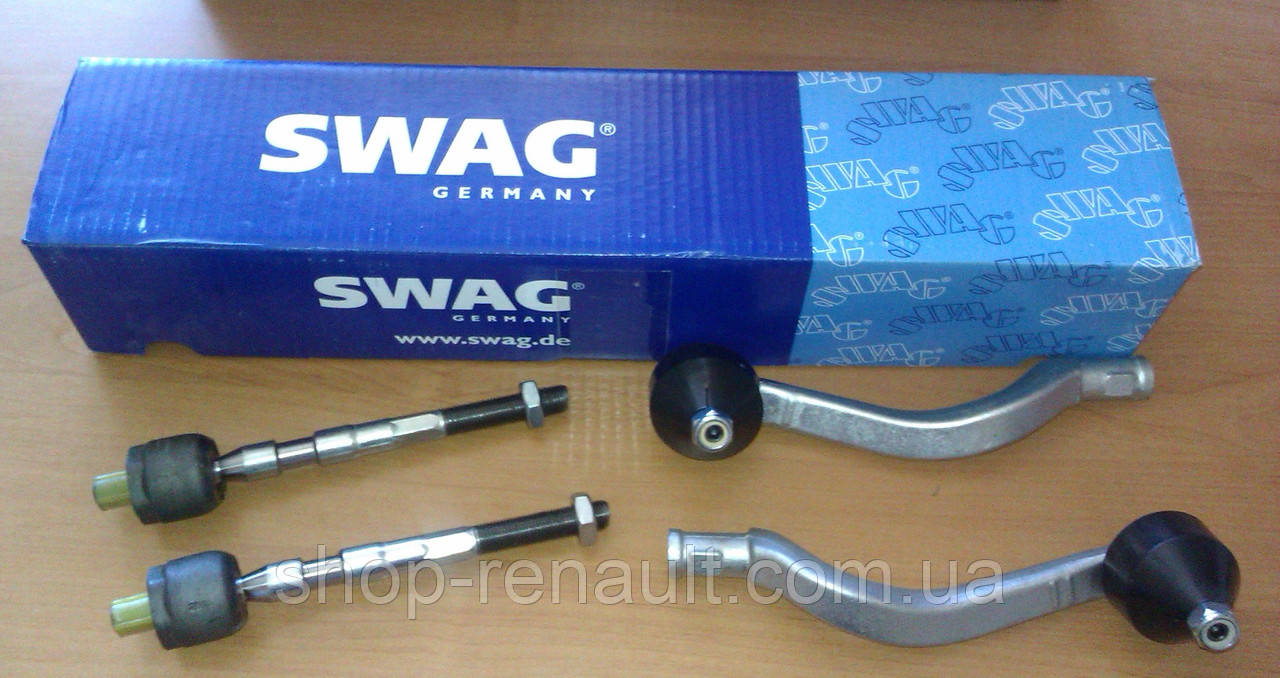Купить Наконечники рулевой тяги + тяги рулевые (комплект) SWAG Logan ...