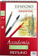 Альбом для малювання Fabriano А5 30л 200г/м2 Accademia дрібне зерно спіраль 8001348150848