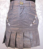 Сріблястий костюм для дівчаток 104,110,116,122,128 зросту, фото 4