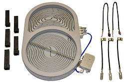 Електроконфорка (склокераміка) Whirlpool 481231018896 d=165mm 1000/1800W
