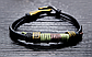 Браслет шкіряний "Конго" з бронзовими деталями, фото 3