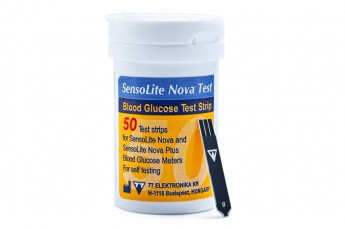 Тест-смужки SensoLite Nova Test (Сенсолайт) для визначення рівня глюкози, 50 шт