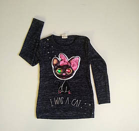 Джемпер для дівчинки Кішка, очі світяться 116,