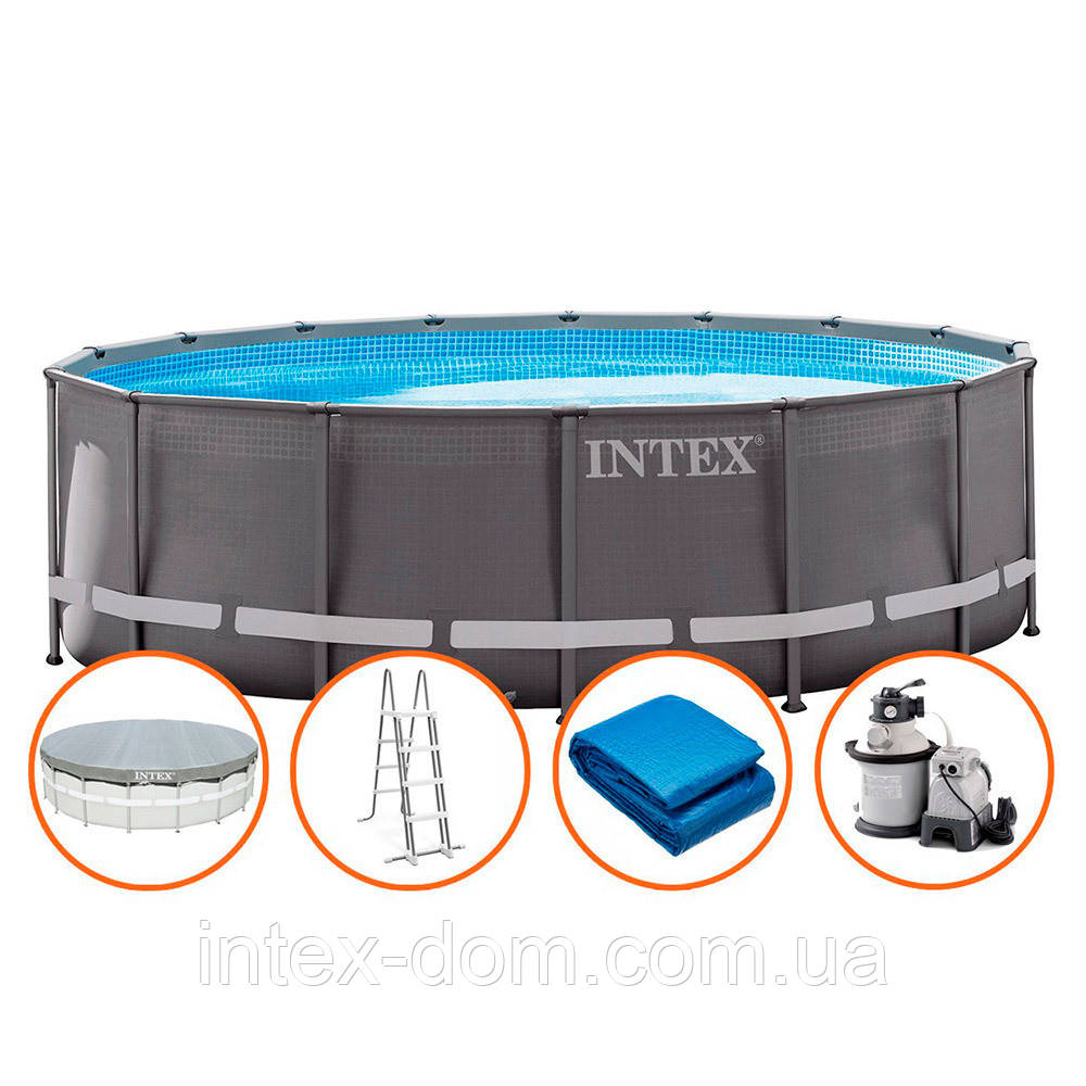 Intex 26324 - каркасний басейн Ultra Frame 488x122 см