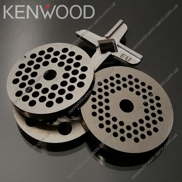Ніж і решітки 3шт для м'ясорубки Kenwood MG360, фото 1