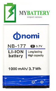 Оригінальний акумулятор АКБ батарея Nomi i177/NB-177 1000 mAh 3.7V 