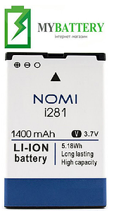 Оригінальний акумулятор АКБ батарея Nomi i281/NB-281 1400 mAh 3.7V 