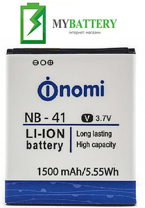 Оригінальний акумулятор АКБ батарея Nomi i400 / NB-41 1500 mAh 3.7V 