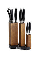 Элитный кухонный набор из 7 профессиональных ножей + подставка, Немецкого производства Grossman,