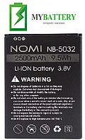 Оригинальный аккумулятор АКБ батарея Nomi I5032 Evo X2 / NB-5032 2500 mAh 3.8V