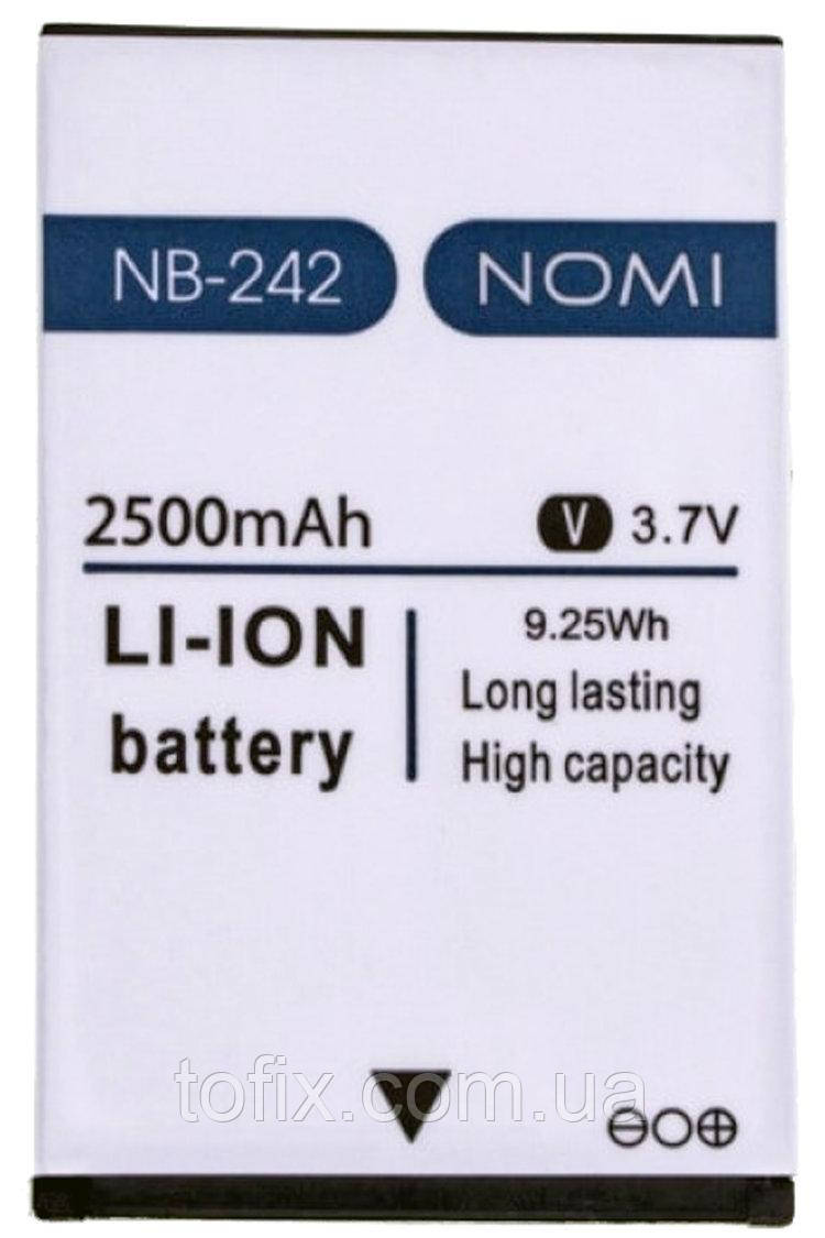 Акумулятор (АКБ, батарея) NB-242 для Nomi i242, 2500 mAh, оригінал