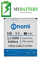 Оригинальный аккумулятор АКБ батарея Nomi i505 Jet / NB-55 1950 mAh 3.8V