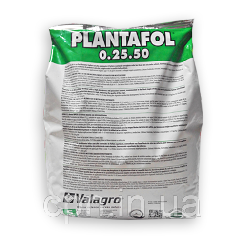 Водорозчинне листове добриво Plantafol 0.25.50 5кг