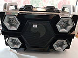 Бумбокс портативний AILIANG UF-1606B-DT колонки USB/Bluetooth/FM-тюнер/Пульт ДК , фото 3