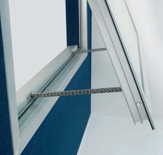 Привод ланцюговий для великих і важких вікон, фрамуг, віконна автоматика для провітрювання й димовидалення