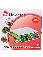 Торгові ваги Domotec з металева клавіатура DT-806B до 55 кг