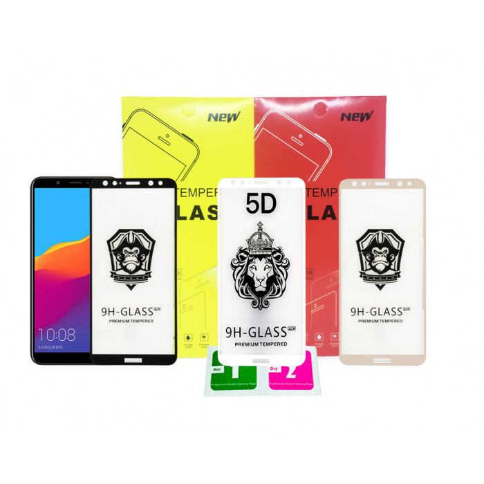 Защитное 5D стекло Full Glue Samsung A6 s 2018 (бел.)