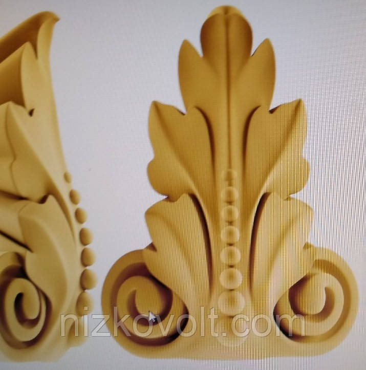 Різьблений декор для меблів 043 - різьба по дереву