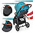 Коляска дитяча El Camino ME 1024L X4 Sea Green, фото 9