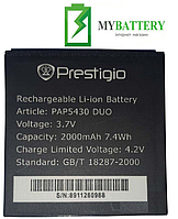 Оригинальный аккумулятор АКБ батарея Prestigio MultiPhone 5430 Duo / PAP5430 2000 mAh 3.7 V